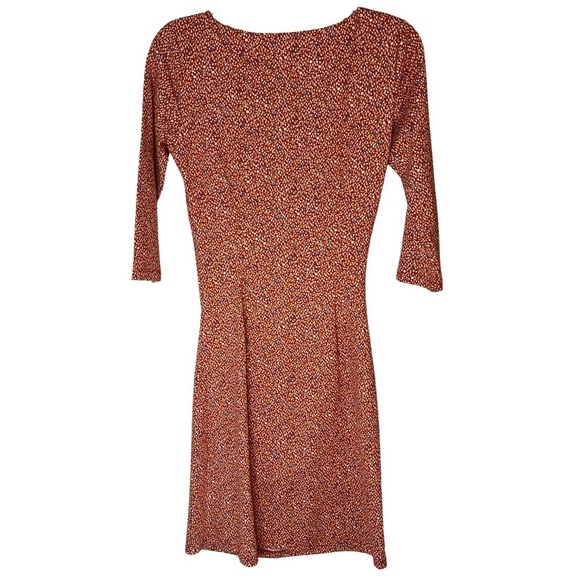 J. McLaughlin Coral, Orange Painted Dot Midi Dress in size XS, NWOT - Picture 8 of 12